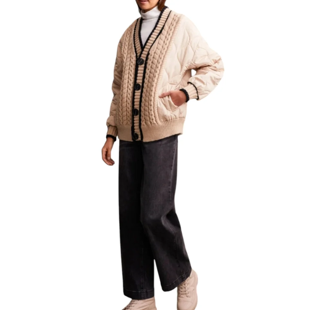 Sunday‎ Up Women's Oversized Quilted Cardigan Sweater. Size M/L